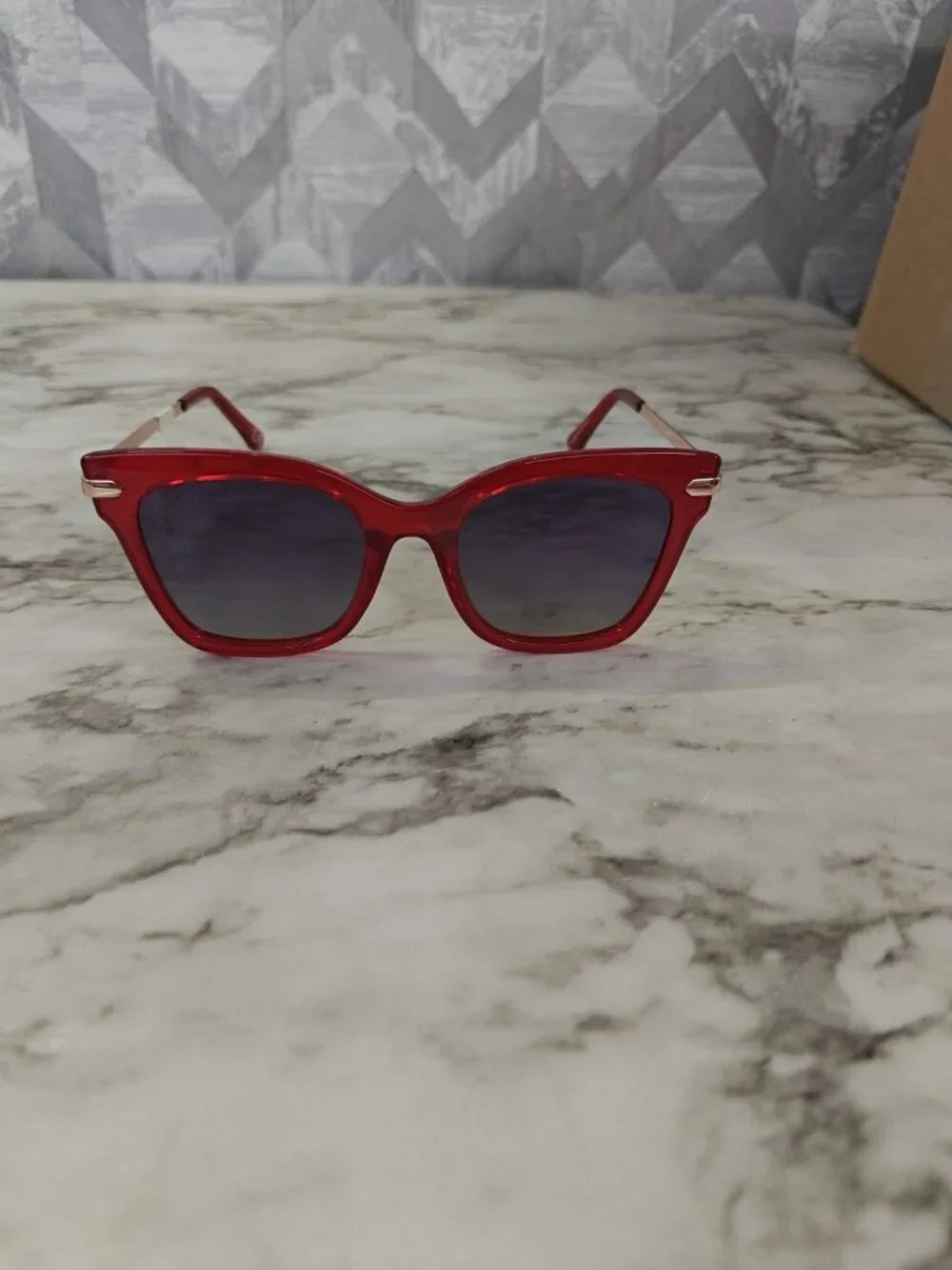 PRIVÉ REVAUX Rx’able Polarized Sunglasses, To Collins, Red, Cat Eye, 52-20-142